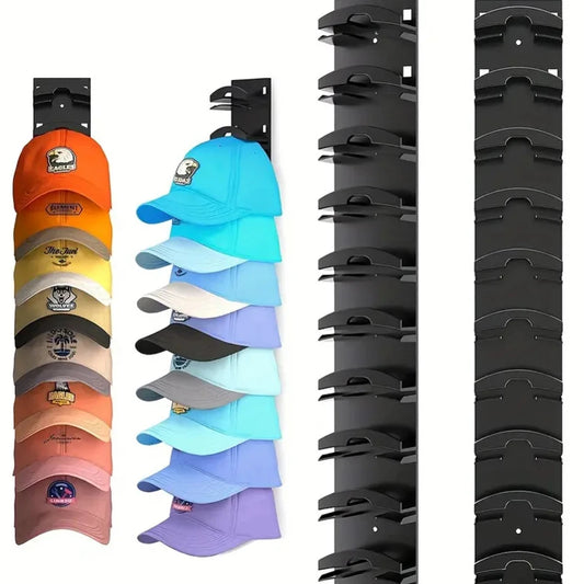 Wall-Mounted Baseball Cap Storage Organizer