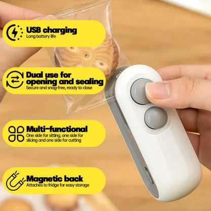 Portable 2-in-1 Mini Heat Bag Sealing Machine