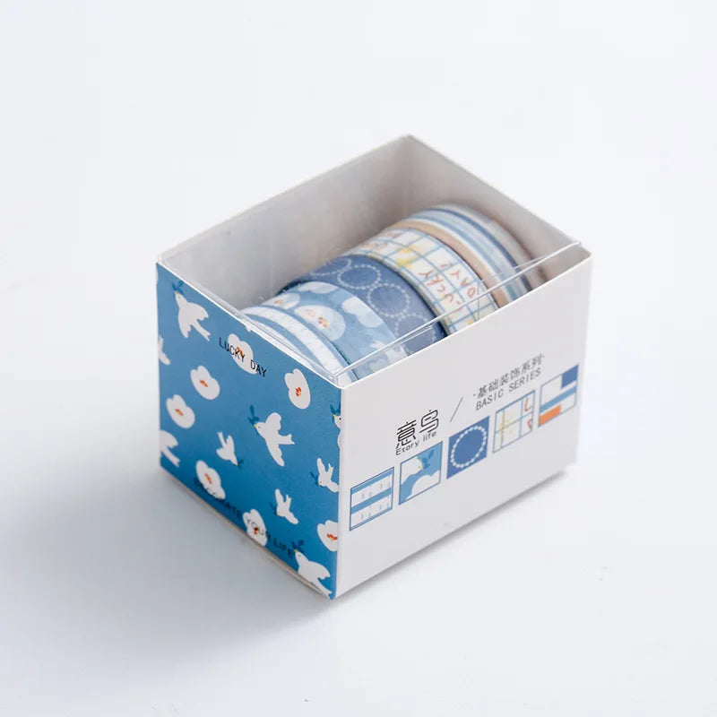 5-Piece Set of Decorative Washi Tapes