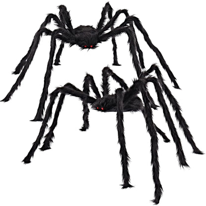 Giant Black Spider Halloween Decoration (30cm-200cm)