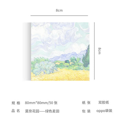 Monet & Van Gogh Inspired Painting Memo Pad
