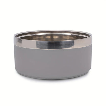 Premium Large Capacity Double-Layer Stainless Steel Pet Bowl with Non-Slip Mat