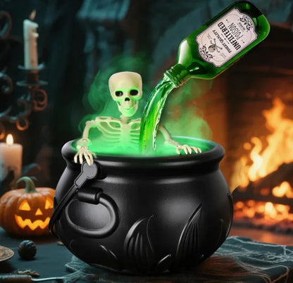 Halloween Black Wizard Bowl with Magic Floating Potion Bottle and Diffuser